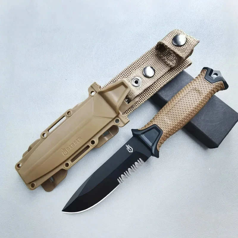 Bushcraft Knife Fixed - 屋外折りたたみナイフ多目的キャンプ高硬度シャープサバイバルナイフクリエイティブポータブルフルーツステンレス鋼ナイフ