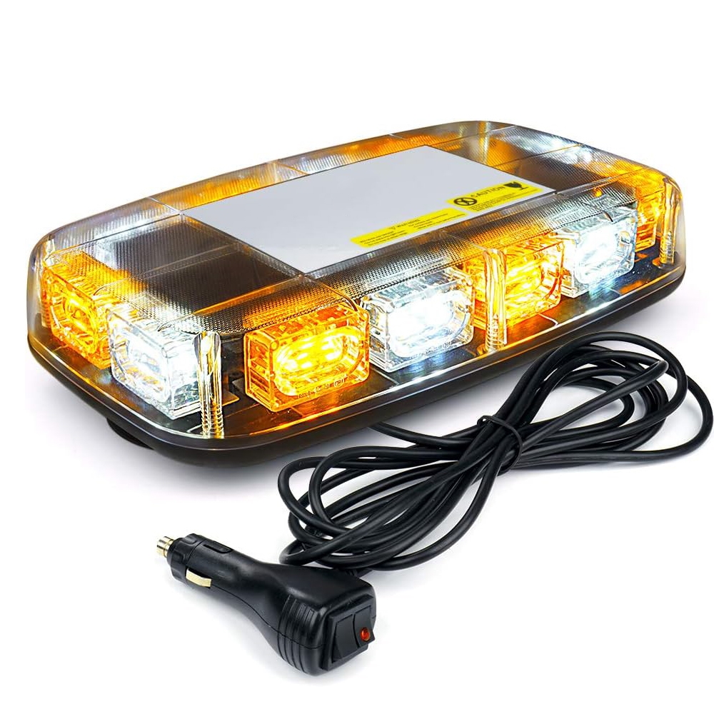 Sos Light Strobe - 48 LED アンバー車のルーフストロボライト車の緊急安全点滅ライトビーコン 12-24V トラック建設車両用