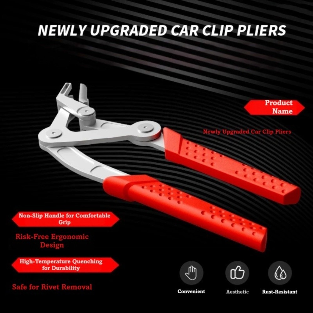 Multi Tool Plier - 多目的車用クリッププライヤー プラスチックゴム製 特殊自動車修理トリム取り外しツール ダメージフリー分解ツール