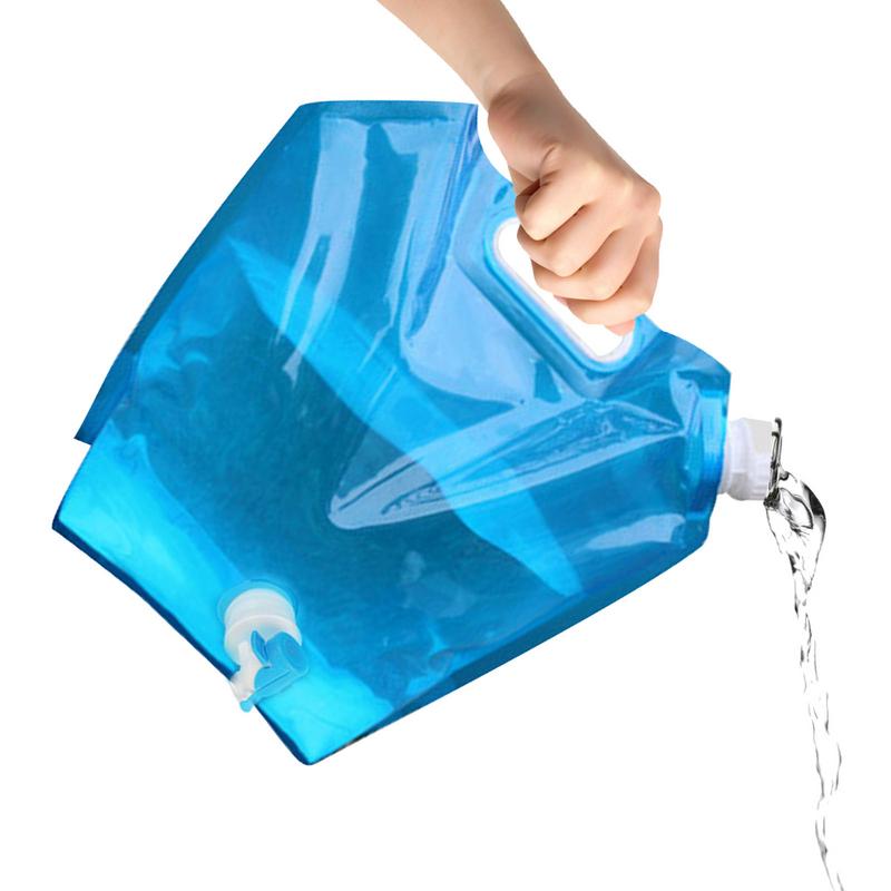 蛇口付きキャンプウォーターバッグ,折りたたみ式ウォータースト - Water Bag Collapsible のレビューと価格