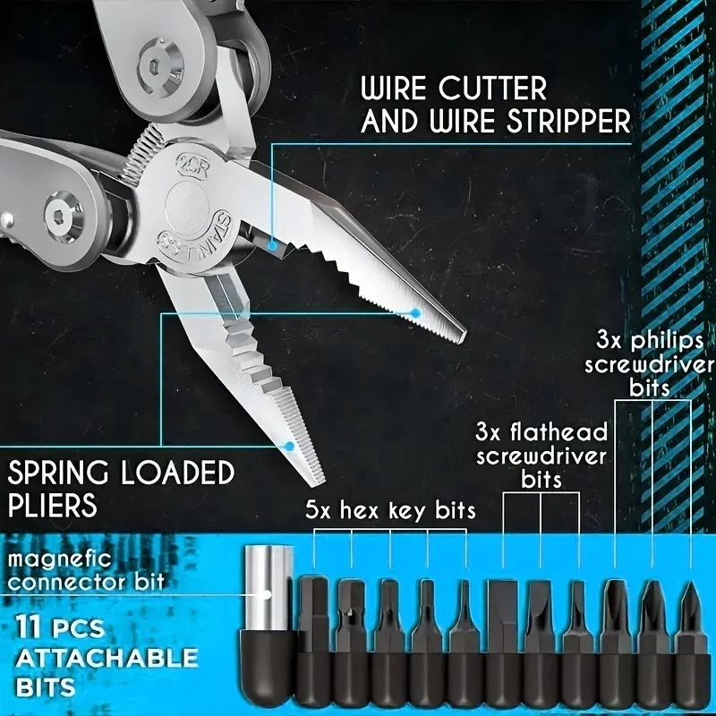24in1マルチツール オールインワン多機能ギア ナイフ・プ - Multi Tool Plier のレビューと価格
