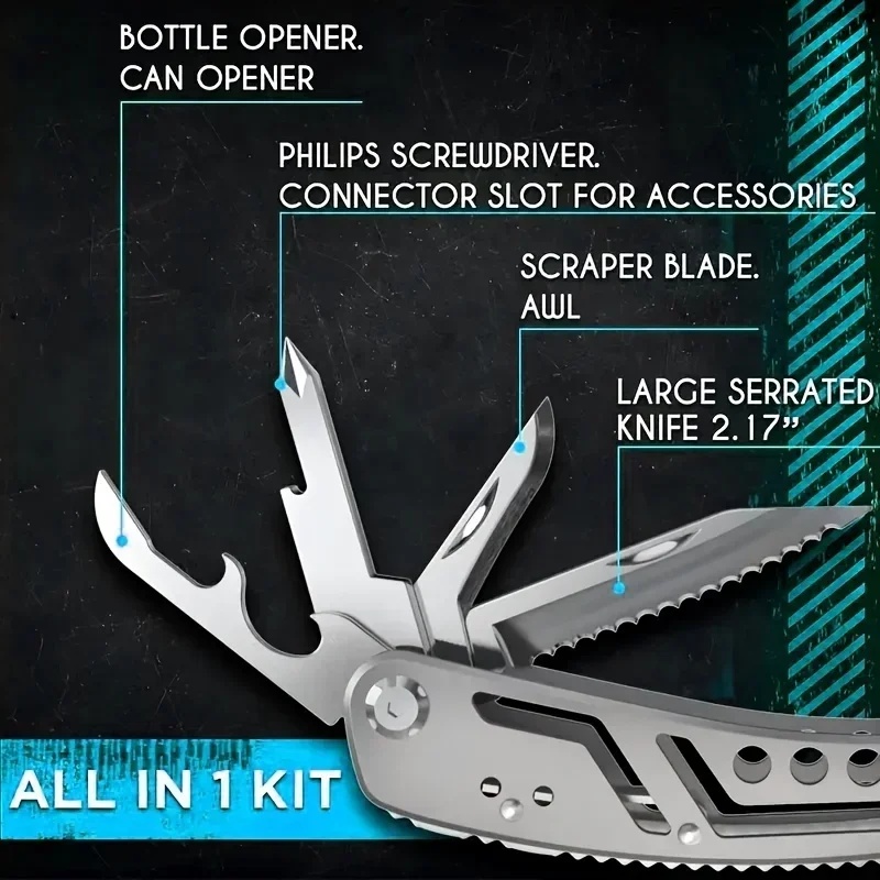24in1マルチツール オールインワン多機能ギア ナイフ・プ - Multi Tool Plier のレビューと価格