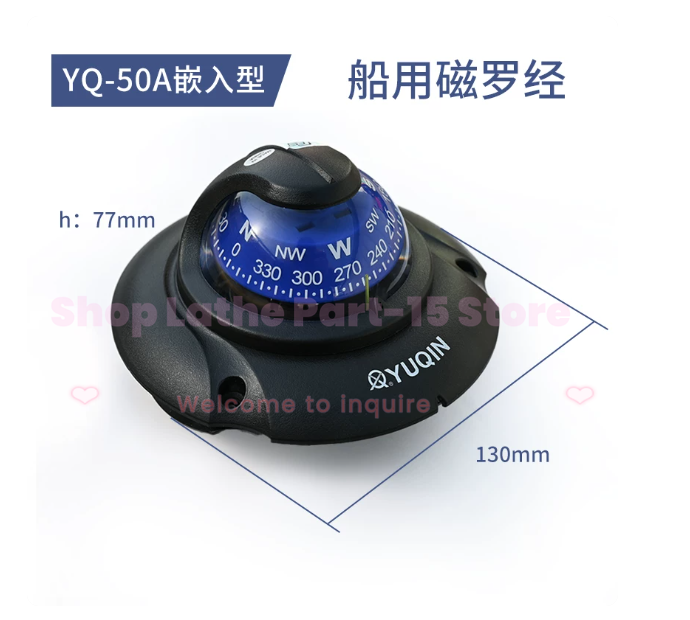 YQ-50 タイプ磁気コンパスボートヨット救命ボート海洋航法 - Compass Lensatic のレビューと価格