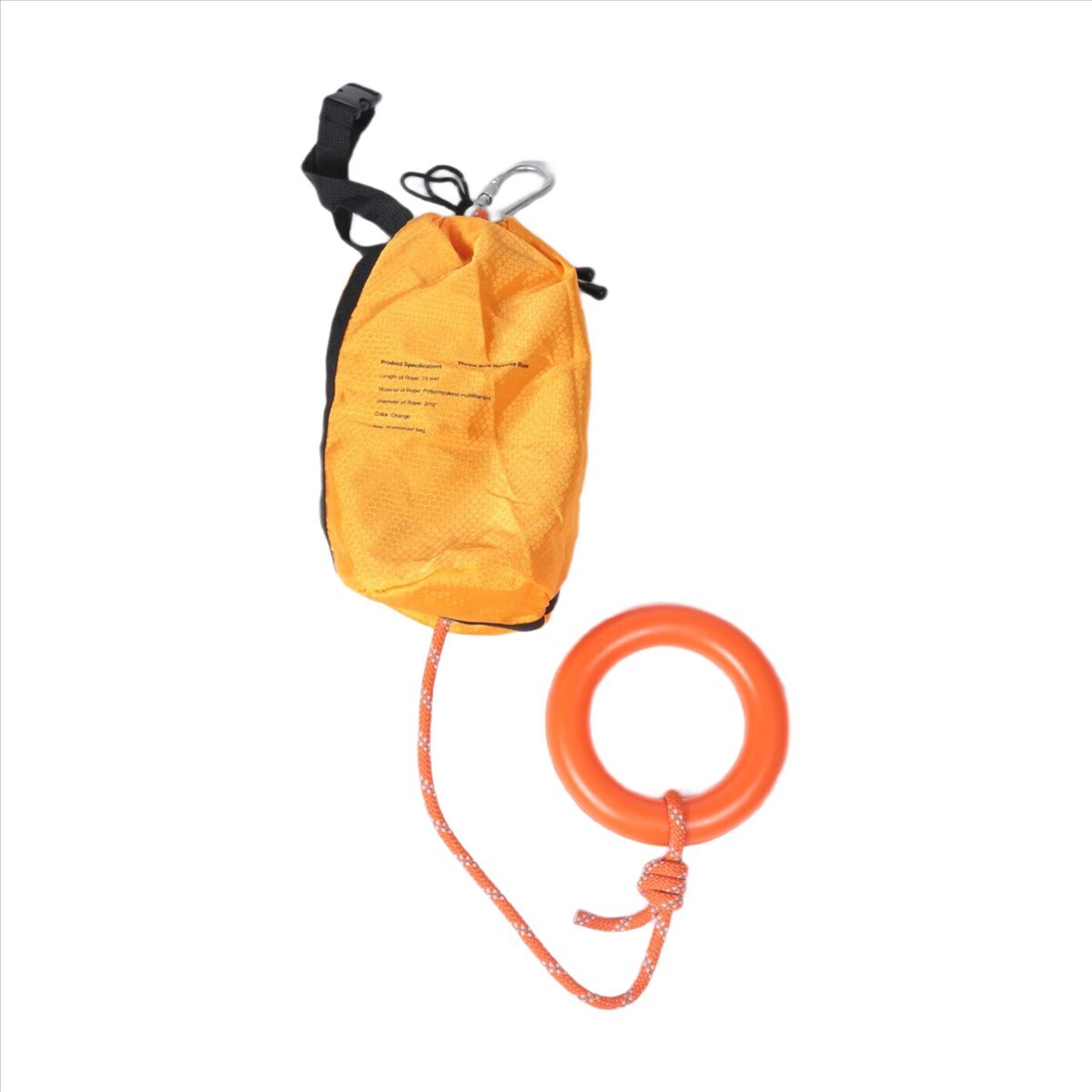 ハッピーニュー - 反射材付き投げロープと投げ袋、水上救助用 - Rescue Rope Throw のレビューと価格