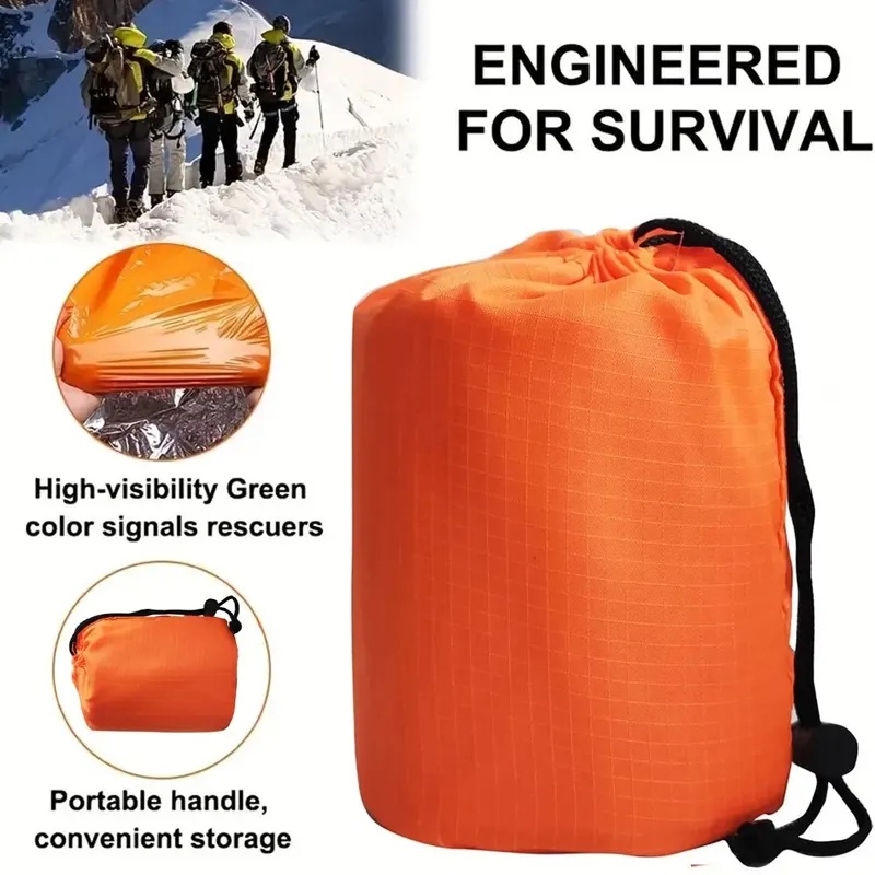 緊急用寝袋 超防水マイラー保温ブランケット 軽量サバイバル寝 - Emergency Mylar Tent のレビューと価格