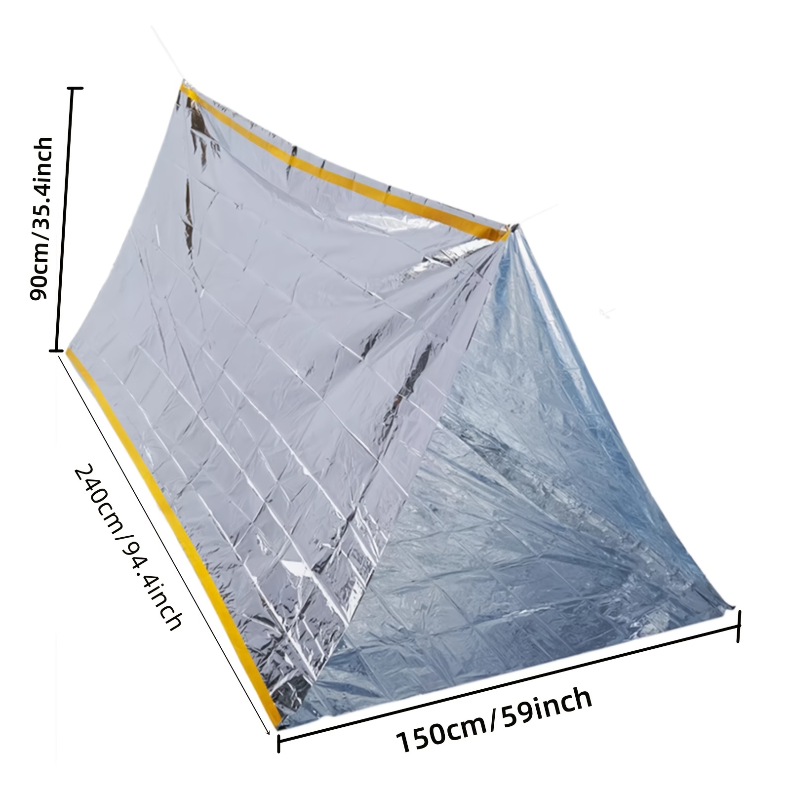 コンパクト緊急用サーマルテント＆ビビーバッグ – 砂漠冒険や - Emergency Mylar Tent のレビューと価格